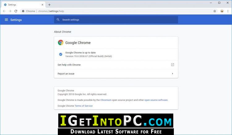 Google Chrome 71.0.3578.80 Offline Installer Free Download 2