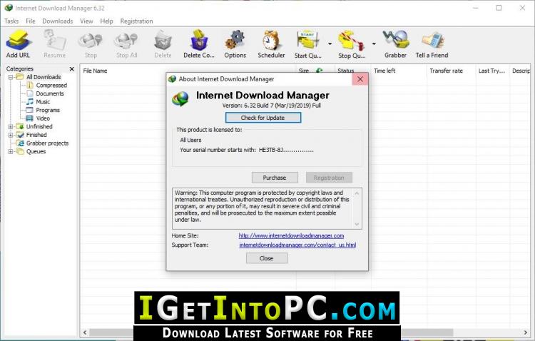 Internet Download Manager 6.32 Build 7 IDM Free Download 1