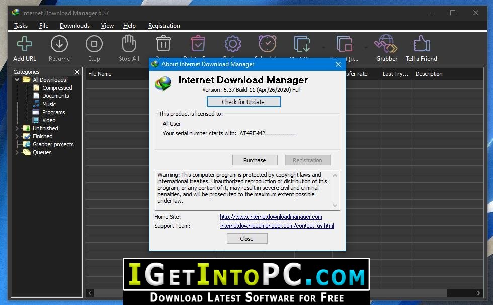 Internet Download Manager 6.37 Build 11 Fixed Free Download 2