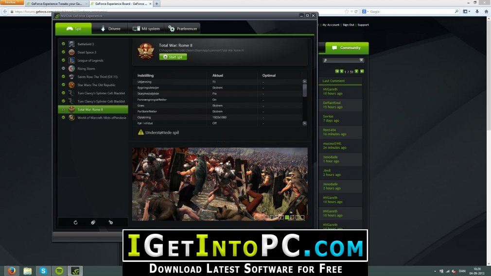NVIDIA GeForce Experience 3 Free Downloads 2