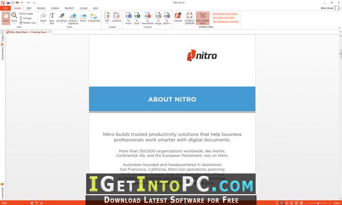 Nitro Pro Enterprise 12.1.0.195 Free Download 1
