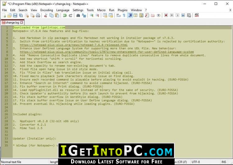 Notepad 8 Free Download 2