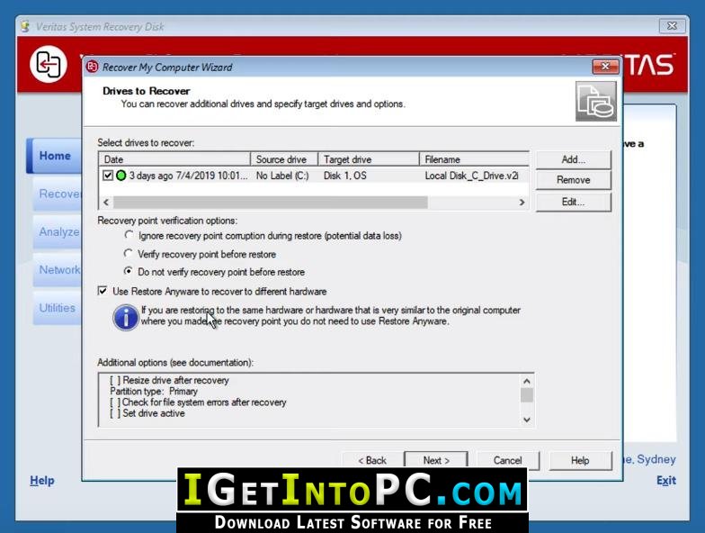 Veritas System Recovery 21 Free Download 4