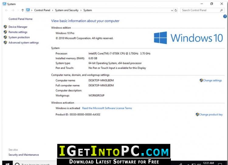 Windows 10 Pro RS5 1809 January 2019 Free Download 3