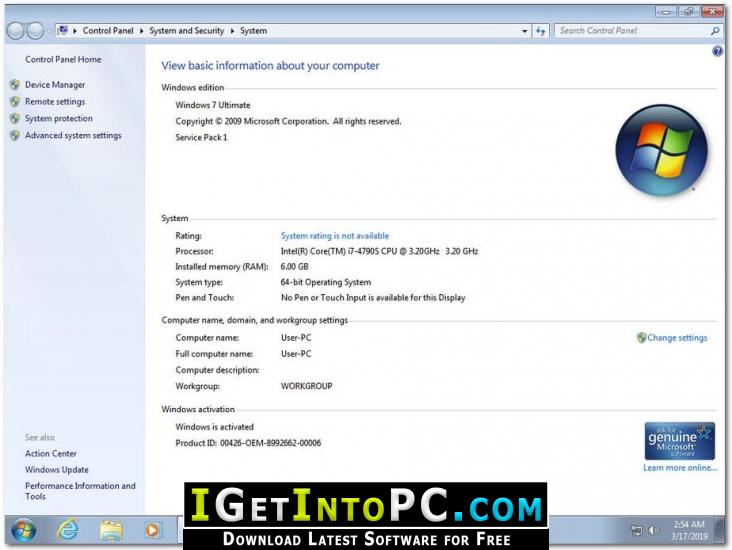 Windows 7 SP1 March 2019 Free Download 2